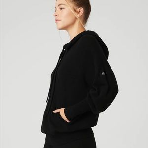 Alo Yoga Cashmere Jet Set Hoodie in Black